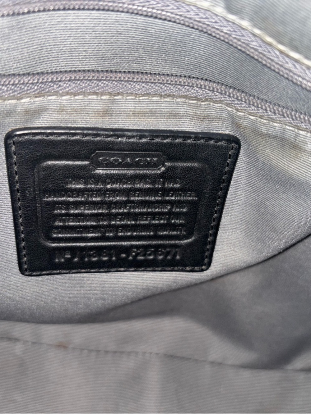 Coach Black Leather Satchel with pink Tag - Picture 6 of 7